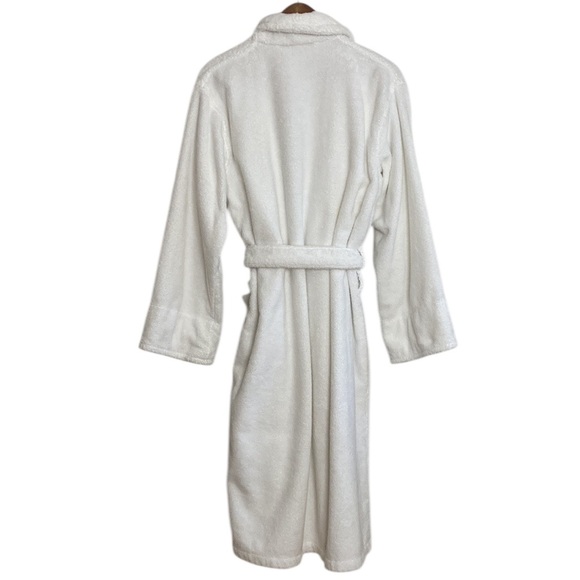 Gluckstein Home Bathrobe Women Small Medium White Cotton Terry Classic Loungwear - Picture 2 of 14